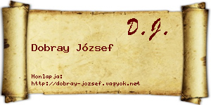 Dobray József névjegykártya